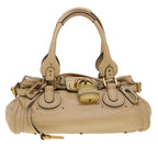 Chloe Paddington Shoulder Bag Leather Beige yk7281
