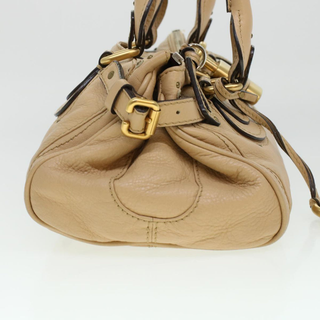 Chloe Paddington Shoulder Bag Leather Beige yk7281