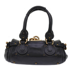Chloe Paddington Shoulder Bag Leather Black yk7761