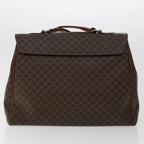 CELINE Macadam Canvas Hand Bag PVC Leather 2Set Brown 7839B