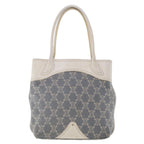 CELINE Paris Macadam Canvas Tote Bag Blue 7968