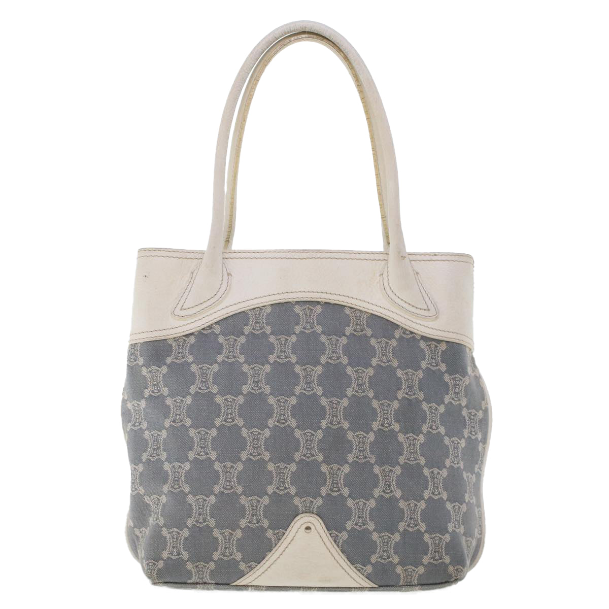 CELINE Paris Macadam Canvas Tote Bag Blue 7968