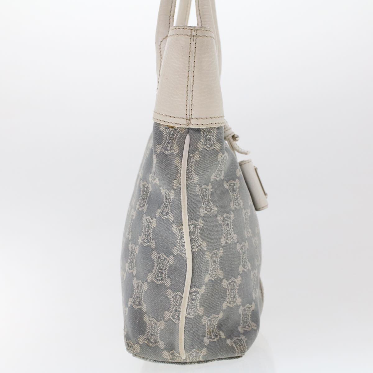 CELINE Paris Macadam Canvas Tote Bag Blue 7968