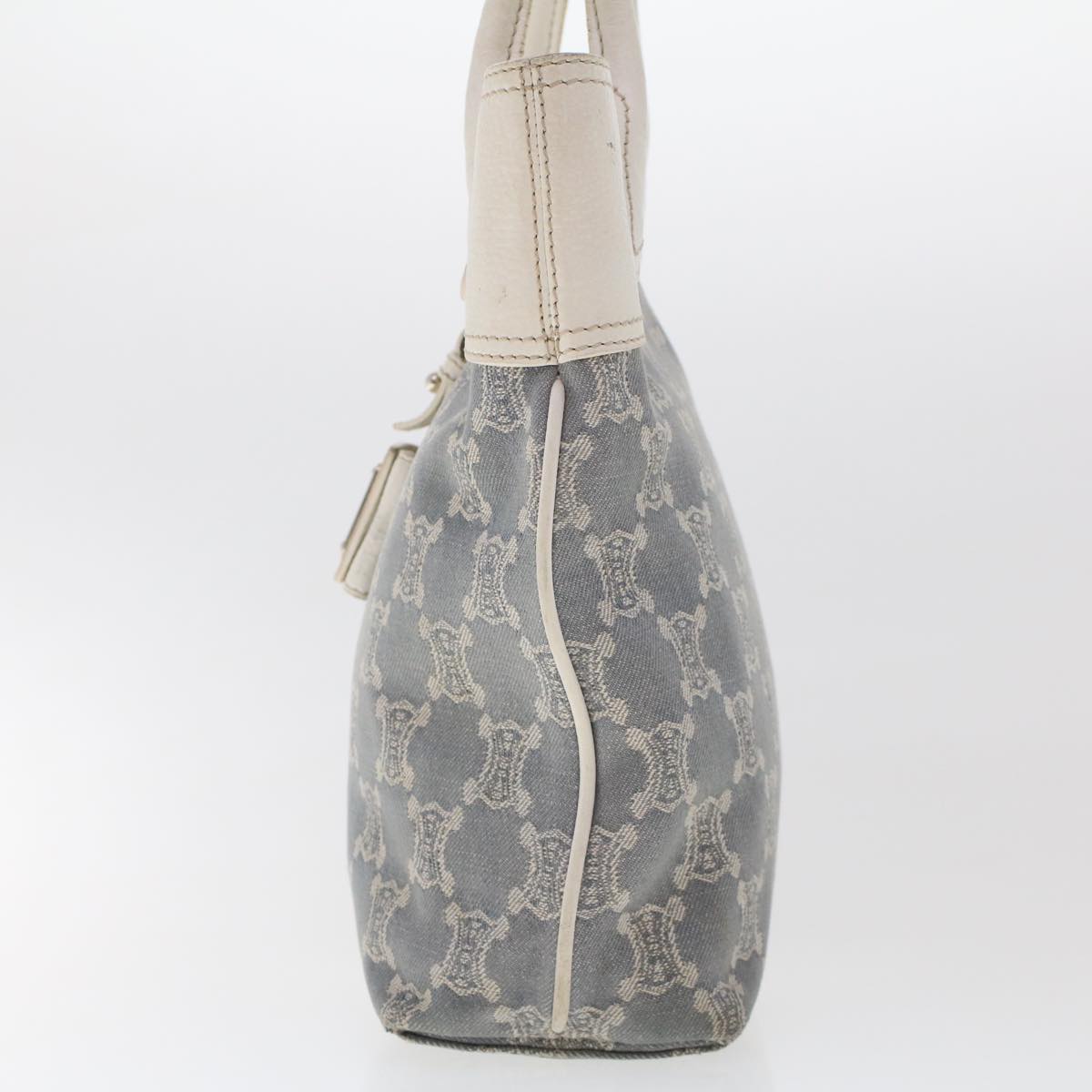 CELINE Paris Macadam Canvas Tote Bag Blue 7968