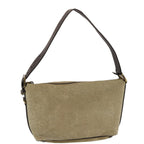 CELINE C Macadam Canvas Shoulder Bag Beige 7996B