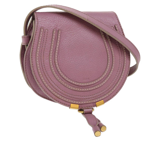 Chloe Mercy Small Shoulder Bag Leather Purple yk8139B