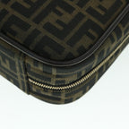 FENDI Zucca Canvas Hand Bag Black Brownyk8377B