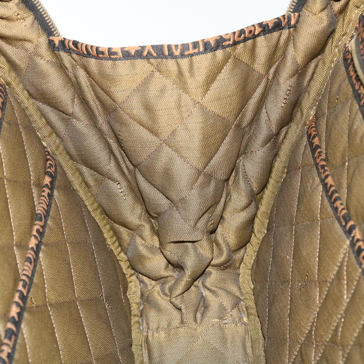 FENDI Zucca Canvas Hand Bag Black Brownyk8377B