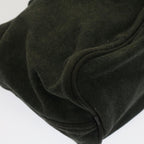 FENDI Mamma Baguette Shoulder Bag Cotton Gray 2354 26686 099yk8388B