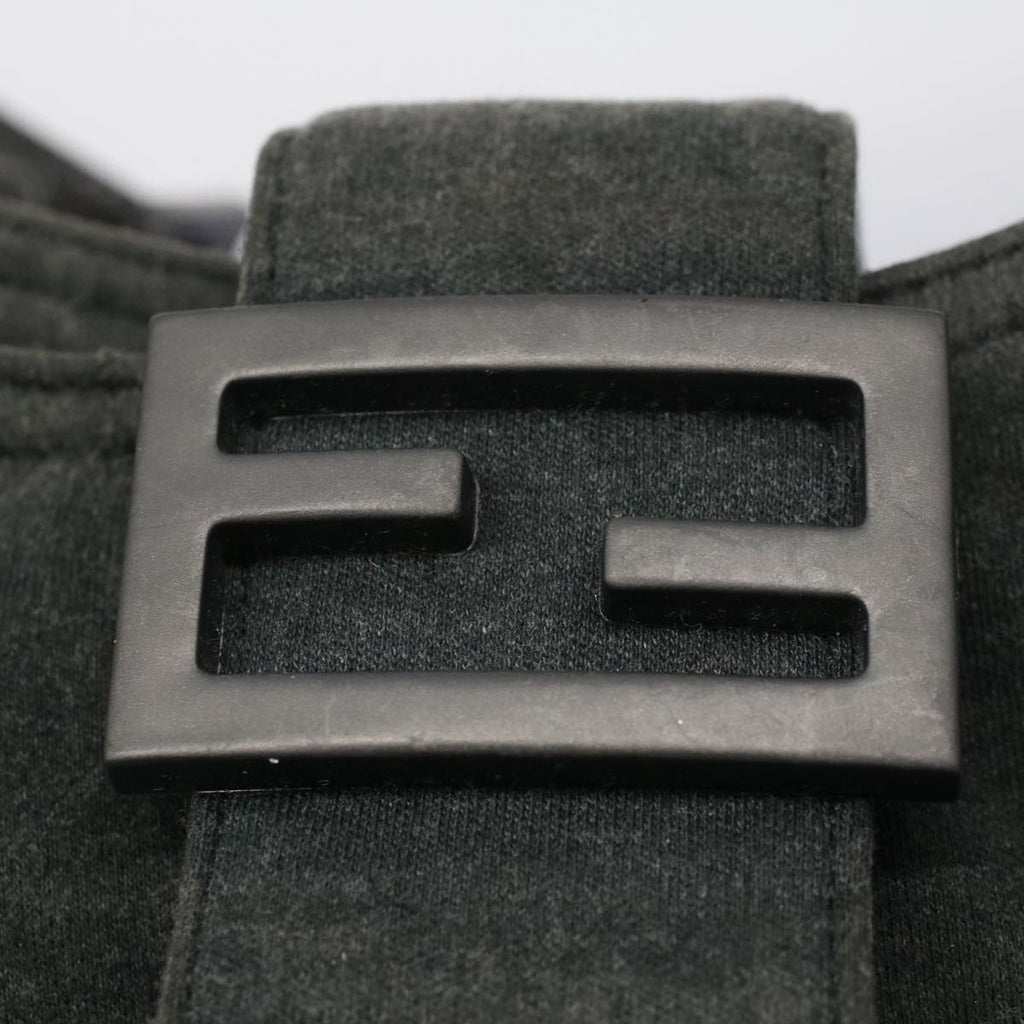 FENDI Mamma Baguette Shoulder Bag Cotton Gray 2354 26686 099yk8388B