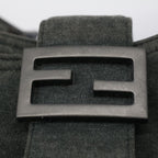 FENDI Mamma Baguette Shoulder Bag Cotton Gray 2354 26686 099yk8388B