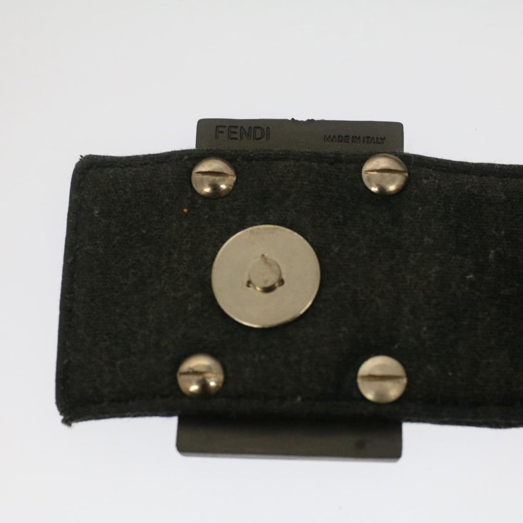 FENDI Mamma Baguette Shoulder Bag Cotton Gray 2354 26686 099yk8388B