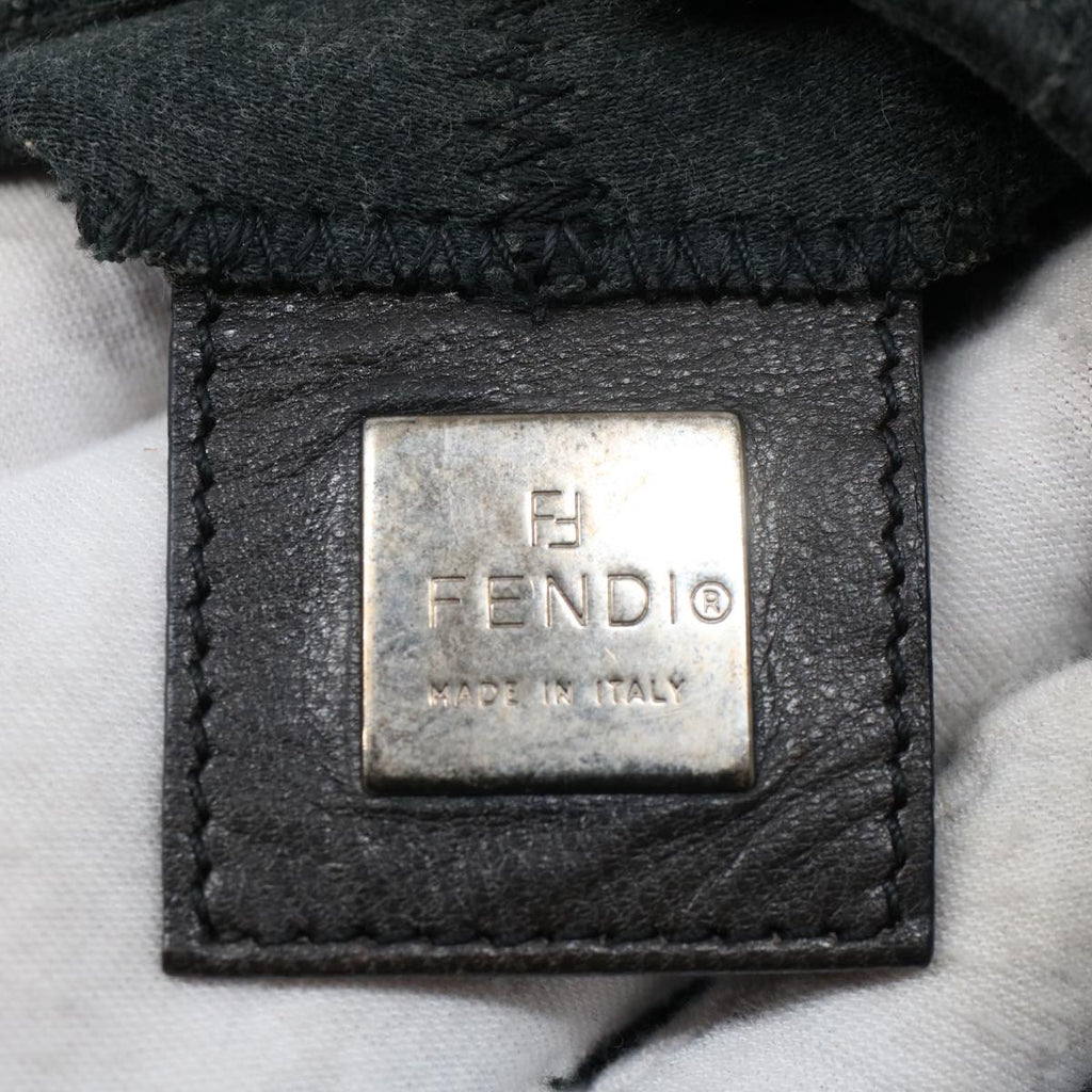 FENDI Mamma Baguette Shoulder Bag Cotton Gray 2354 26686 099yk8388B