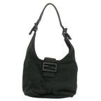 FENDI Mamma Baguette Shoulder Bag Cotton Gray 2354 26686 099yk8388B