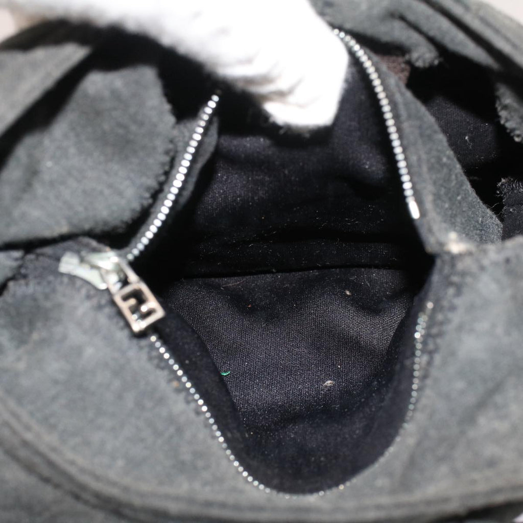 FENDI Mamma Baguette Shoulder Bag Cotton Gray 2354 26686 099yk8388B