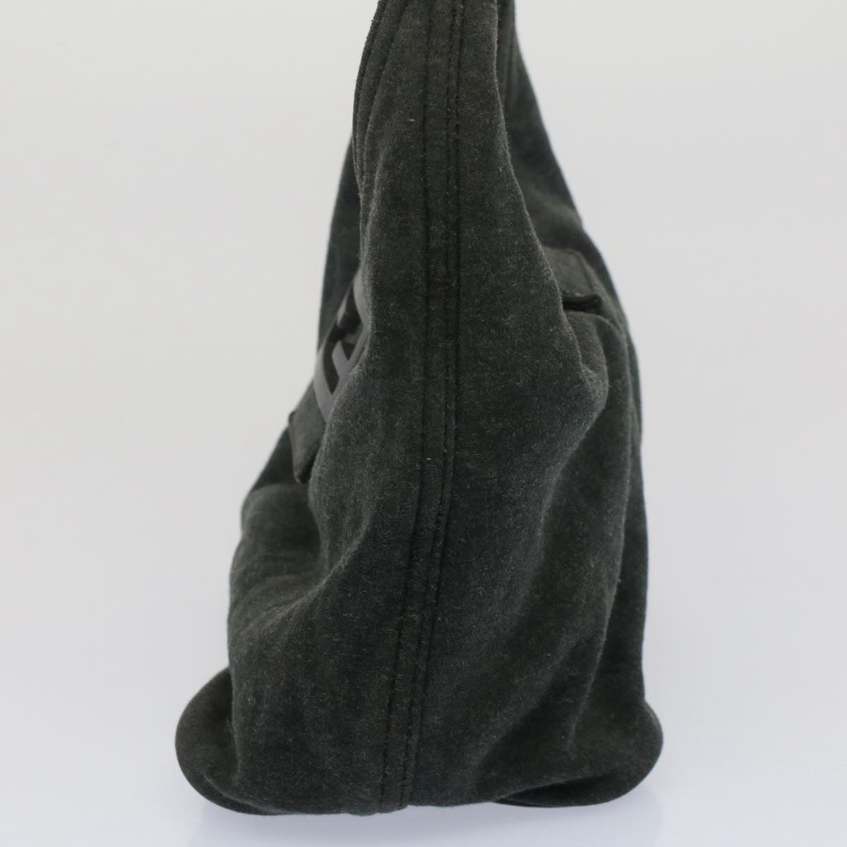 FENDI Mamma Baguette Shoulder Bag Cotton Gray 2354 26686 099yk8388B