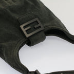 FENDI Mamma Baguette Shoulder Bag Cotton Gray 2354 26686 099yk8388B