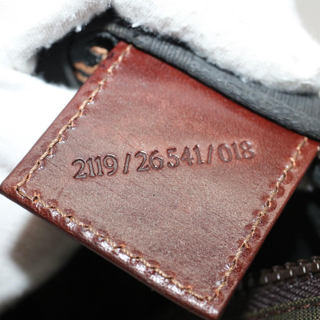 FENDI Zucca Canvas Hand Bag Brown Blackyk8449