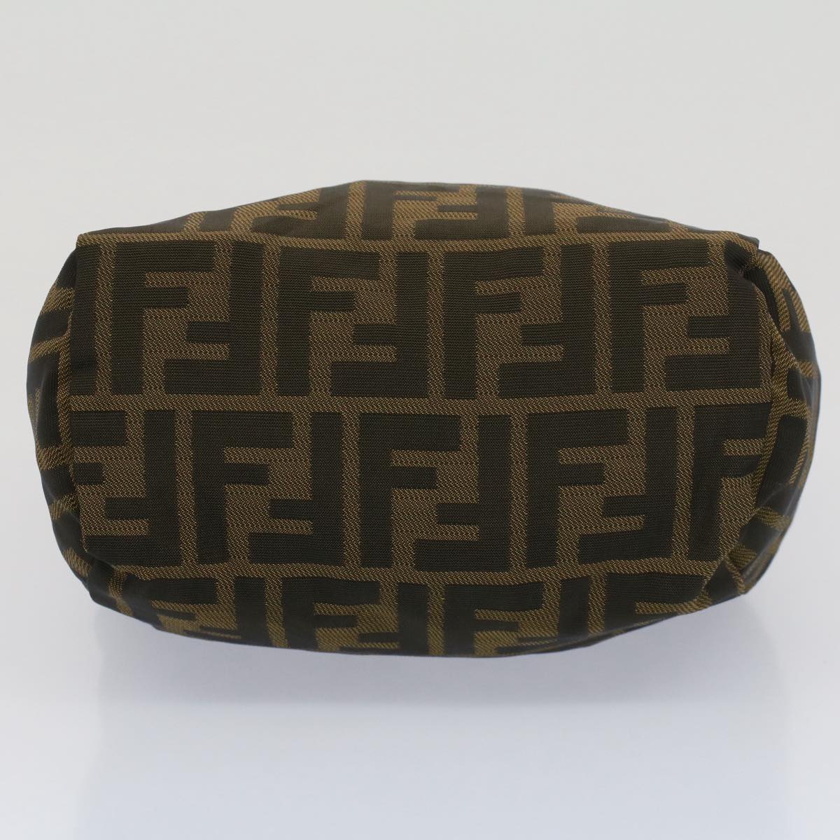 FENDI Zucca Canvas Hand Bag Brown Blackyk8449