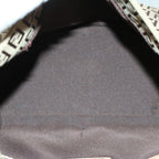 FENDI Zucchino Canvas Mamma Baguette Shoulder Bag Beigeyk8498