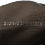 FENDI Zucchino Canvas Mamma Baguette Shoulder Bag Beigeyk8498