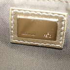 FENDI Zucchino Canvas Chain Shoulder Bag Beigeyk8513