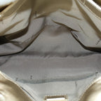 FENDI Zucchino Canvas Chain Shoulder Bag Beigeyk8513