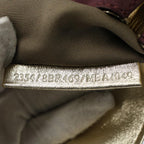 FENDI Zucchino Canvas Chain Shoulder Bag Beigeyk8513