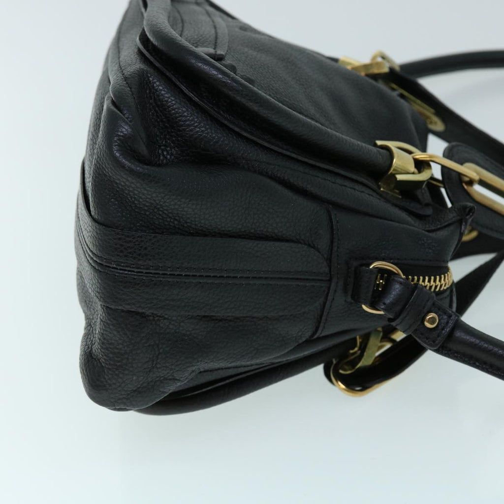 Chloe Shoulder Bag Leather 2way Black 01-13-50-65 yk8538