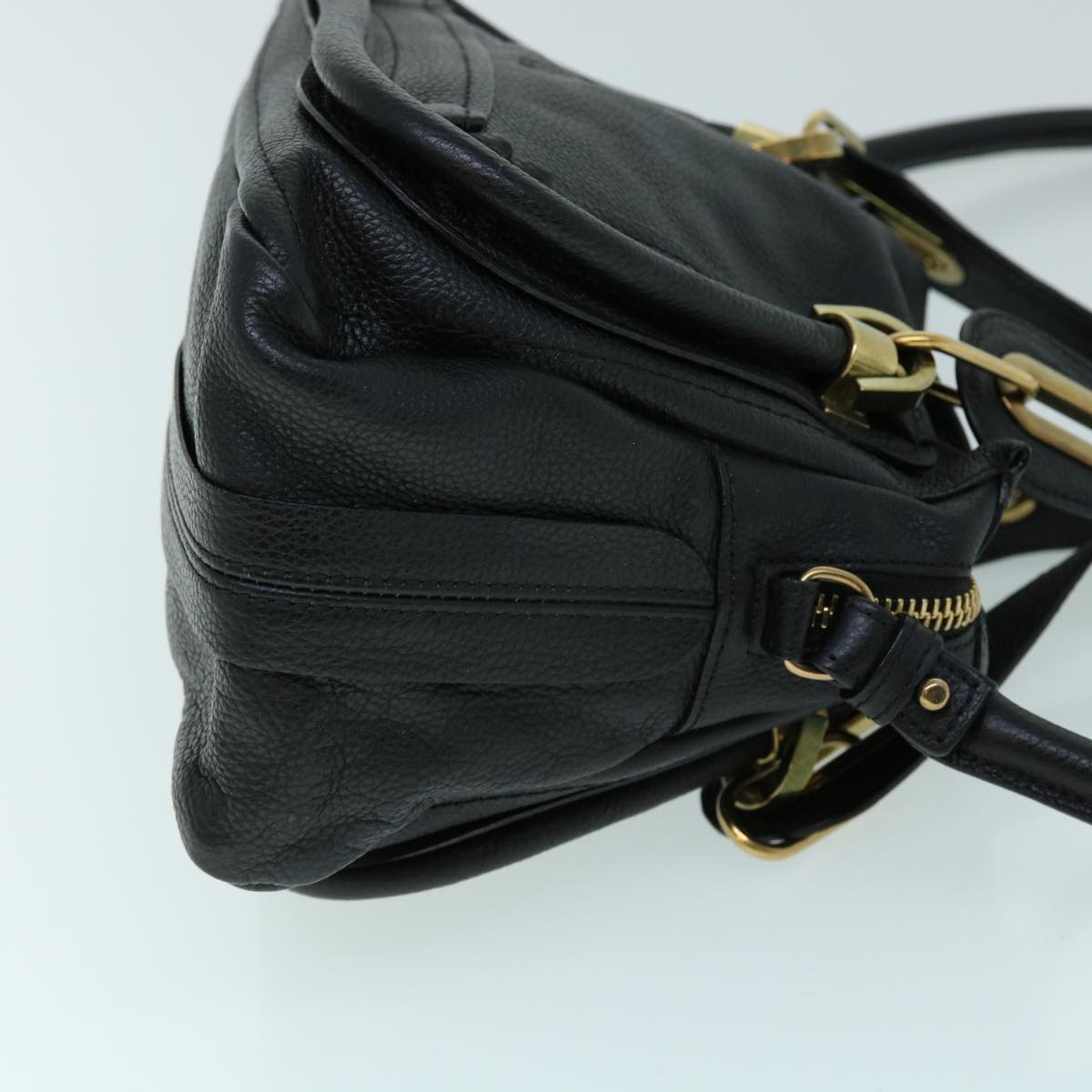 Chloe Shoulder Bag Leather 2way Black 01-13-50-65 yk8538