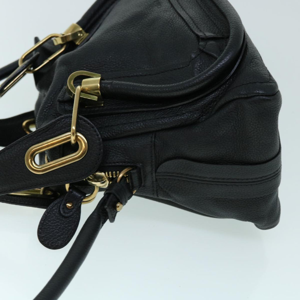 Chloe Shoulder Bag Leather 2way Black 01-13-50-65 yk8538