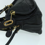 Chloe Shoulder Bag Leather 2way Black 01-13-50-65 yk8538