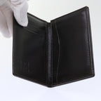 FENDI Zucca Canvas Card Case Black Brownyk8552