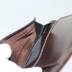 FENDI Zucca Canvas Card Case Black Brownyk8552