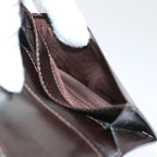 FENDI Zucca Canvas Card Case Black Brownyk8552