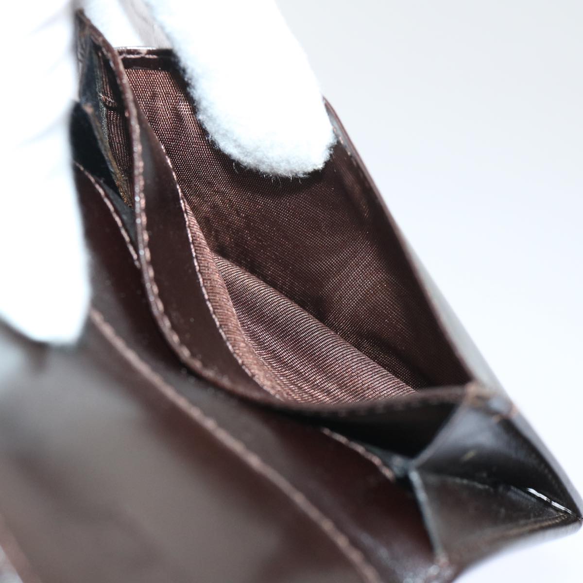 FENDI Zucca Canvas Card Case Black Brownyk8552