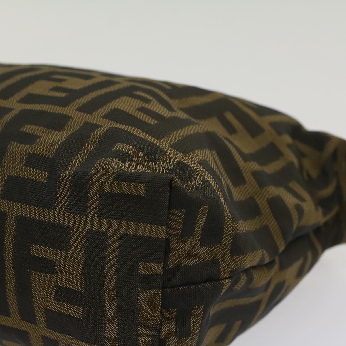 FENDI Zucca Canvas Pouch Black Brownyk8572