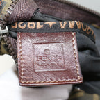 FENDI Zucca Canvas Pouch Black Brownyk8572