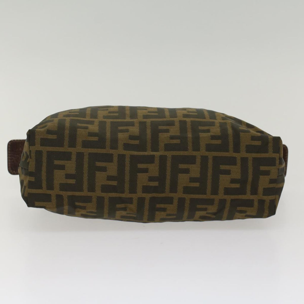 FENDI Zucca Canvas Pouch Black Brownyk8572