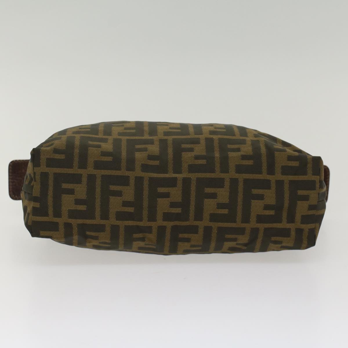 FENDI Zucca Canvas Pouch Black Brownyk8572