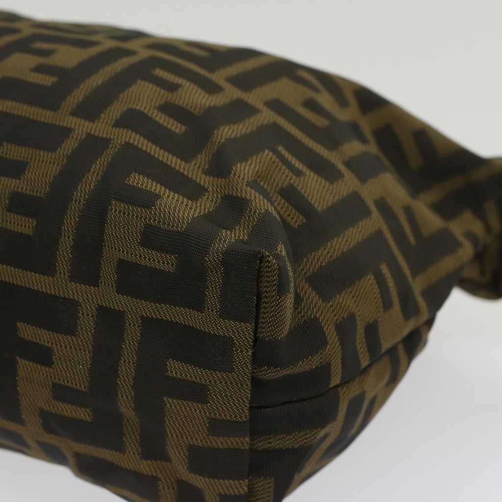 FENDI Zucca Canvas Pouch Black Brownyk8572