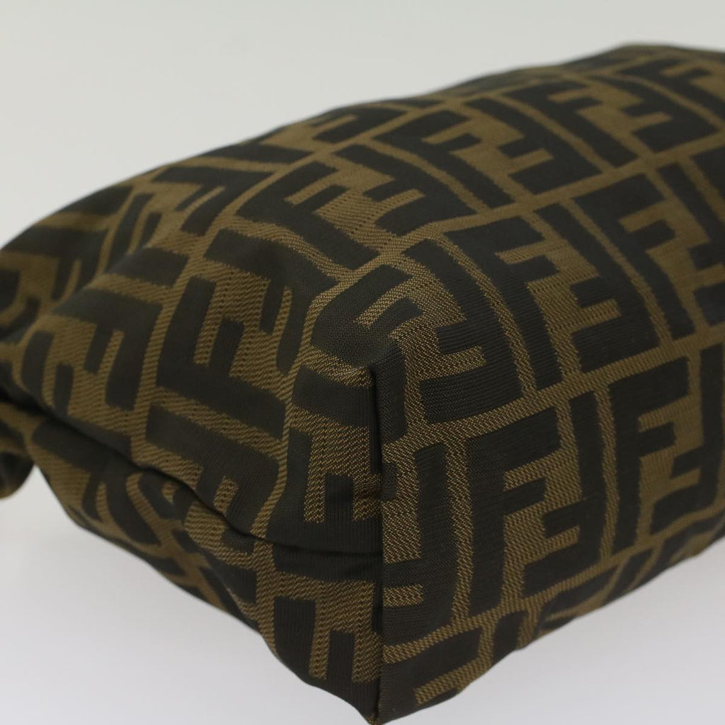 FENDI Zucca Canvas Pouch Black Brownyk8572