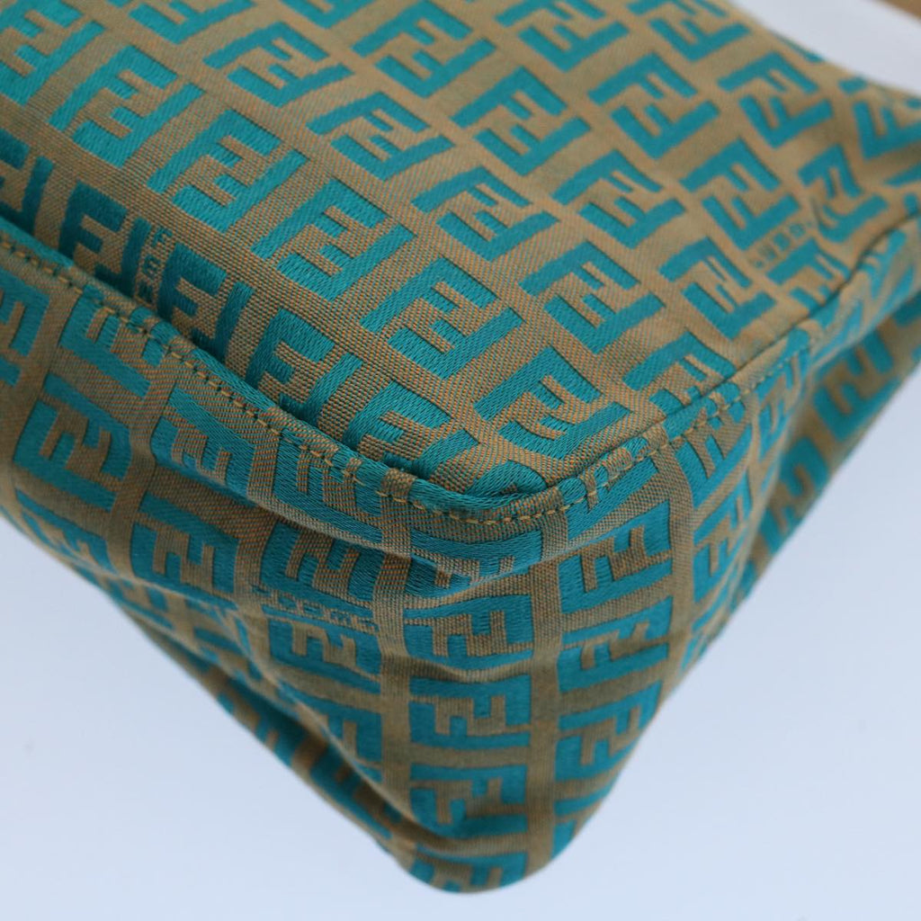 FENDI Zucchino Canvas Hand Bag Blueyk8579