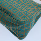 FENDI Zucchino Canvas Hand Bag Blueyk8579