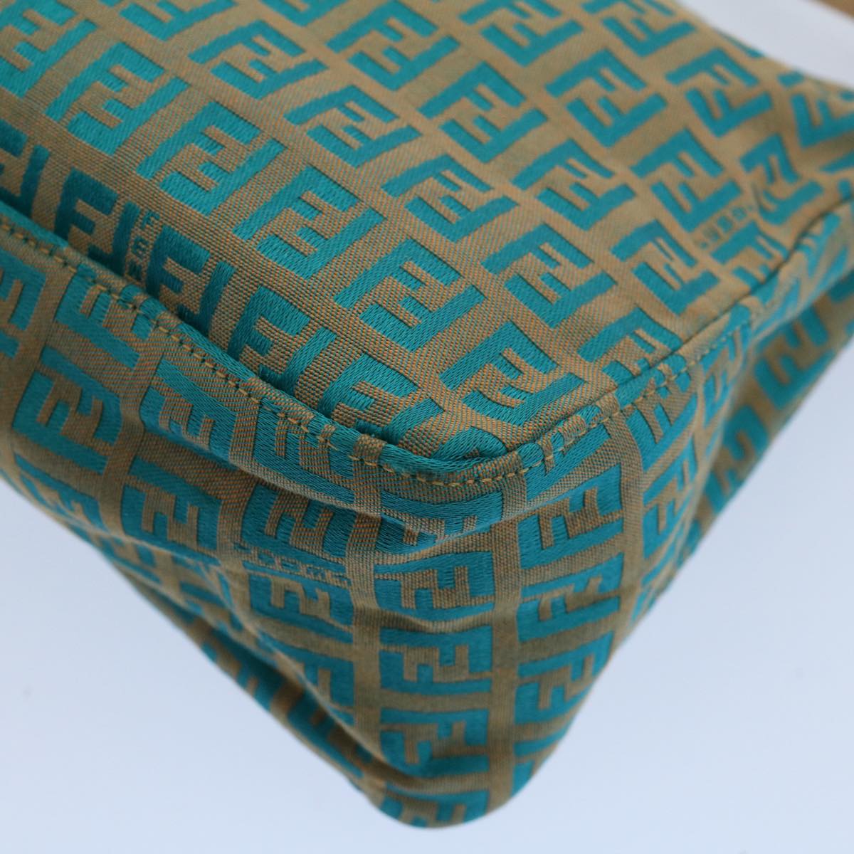 FENDI Zucchino Canvas Hand Bag Blueyk8579