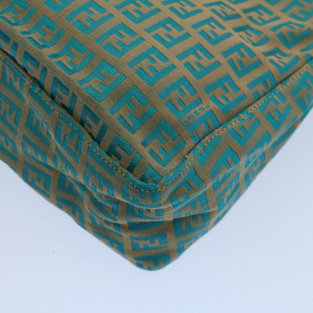 FENDI Zucchino Canvas Hand Bag Blueyk8579