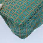 FENDI Zucchino Canvas Hand Bag Blueyk8579