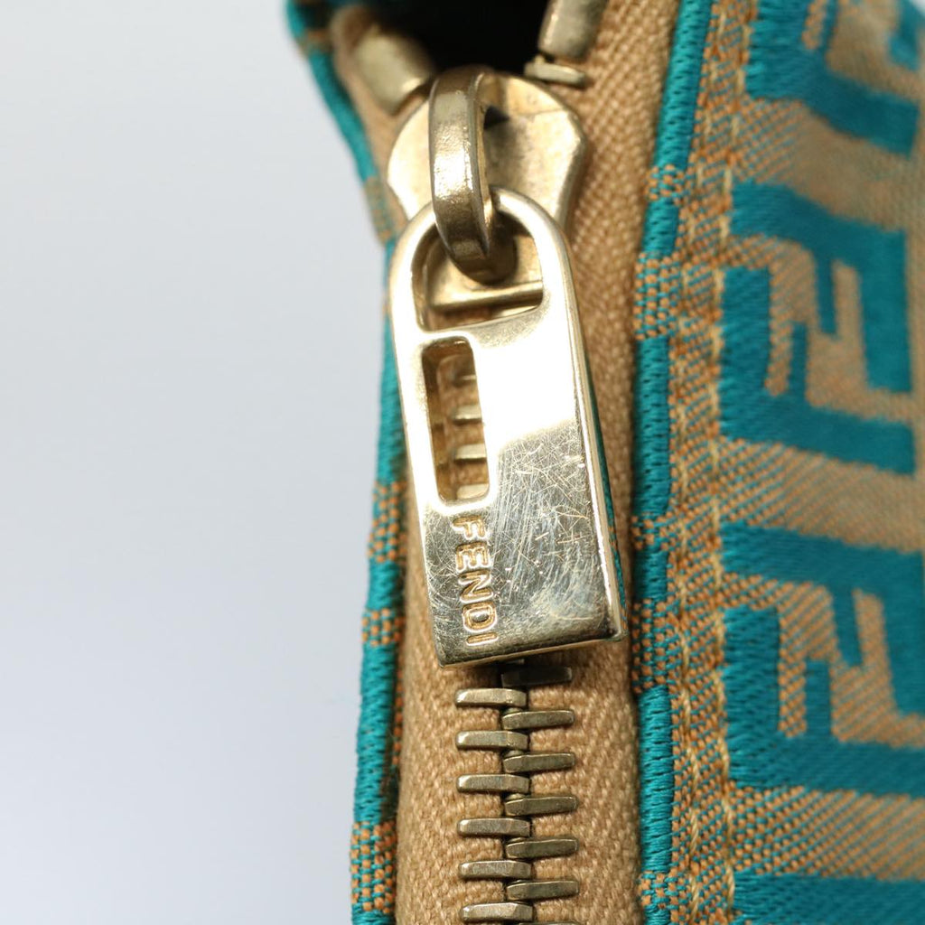 FENDI Zucchino Canvas Hand Bag Blueyk8579