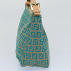 FENDI Zucchino Canvas Hand Bag Blueyk8579