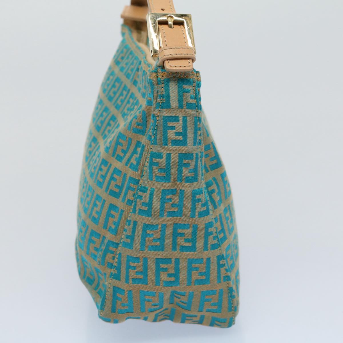 FENDI Zucchino Canvas Hand Bag Blueyk8579